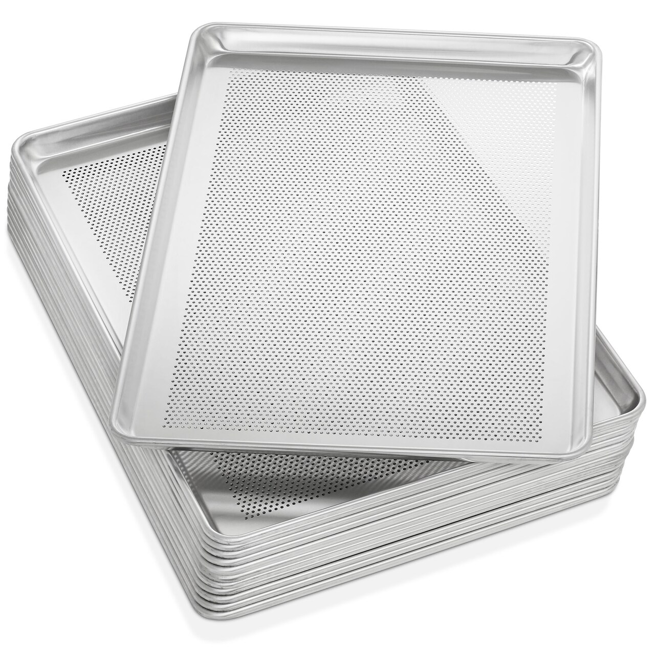 GRIDMANN 18" x 26" Commercial Grade Aluminum Cookie Sheet Baking Tray Pan Full Sheet
